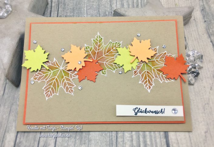Herbstliche Geburtstagskarten Idee
